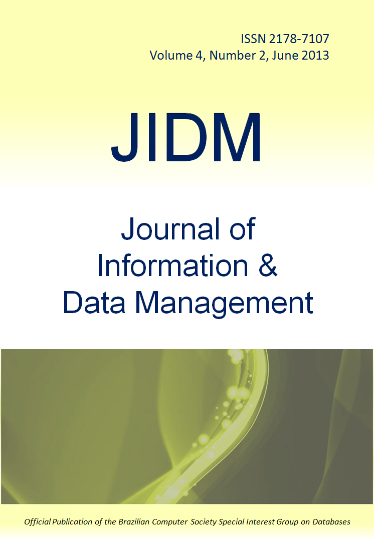 					View Vol. 4 No. 2 (2013): JOURNAL OF INFORMATION AND DATA MANAGEMENT
				