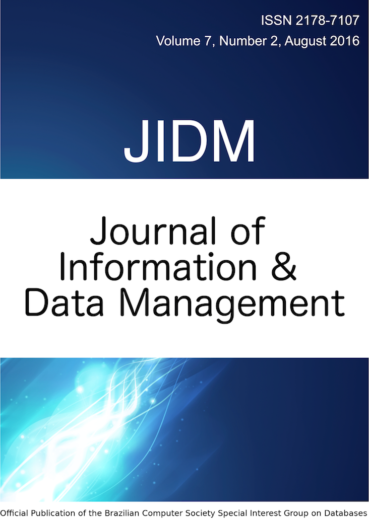 					View Vol. 7 No. 2 (2016): JOURNAL OF INFORMATION AND DATA MANAGEMENT
				