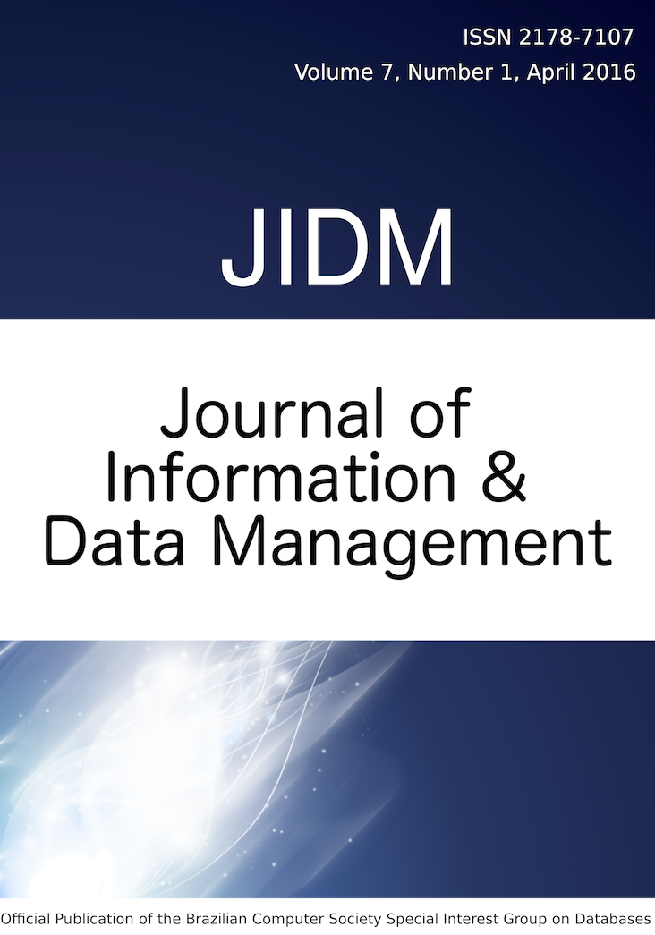 					View Vol. 7 No. 1 (2016): JOURNAL OF INFORMATION AND DATA MANAGEMENT
				