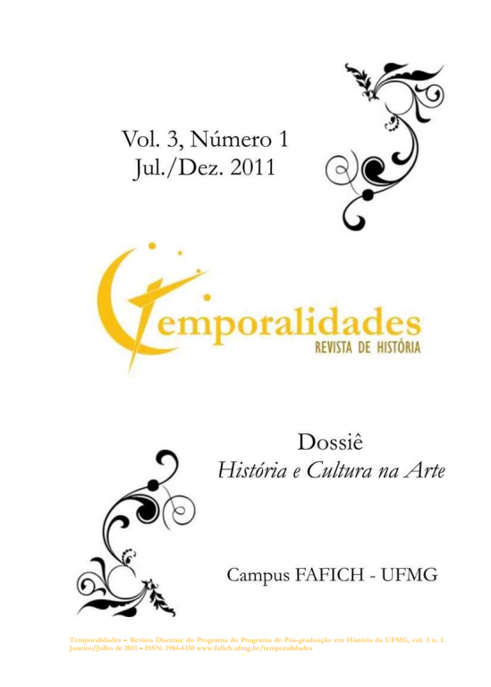 Edição 05 - Temporalidades, Belo Horizonte, Vol. 3, n.1 (Jan./ Jul. 2011)