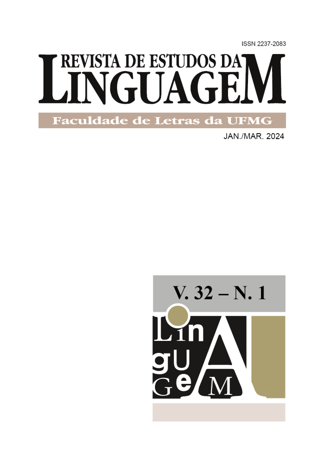 					View Vol. 32 No. 1 (2024): Revista de Estudos da Linguagem
				