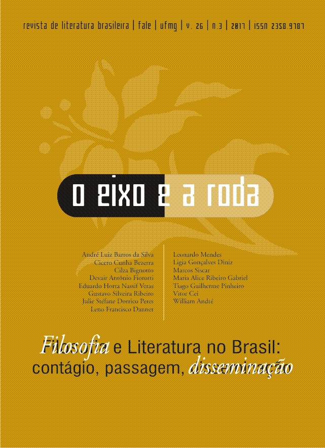 					Visualizar v. 26 n. 3 (2017): Filosofia e Literatura no Brasil: Contágio, Passagem, Disseminação
				
